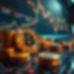 Conceptual representation of cryptocurrency trading dynamics