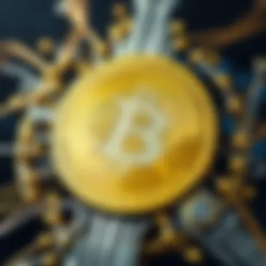 An illustration of Bitcoin's blockchain technology