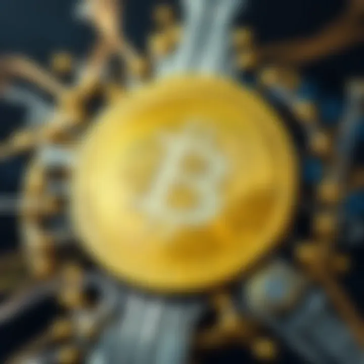 An illustration of Bitcoin's blockchain technology