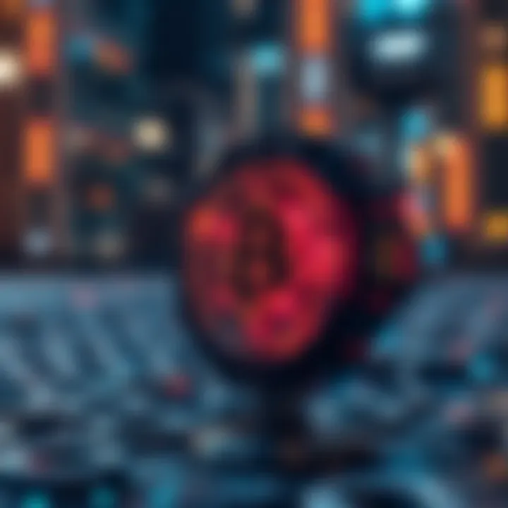 A futuristic depiction of blockchain innovation