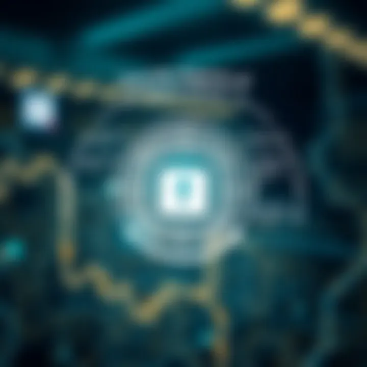 Diagram highlighting security challenges in smart contracts