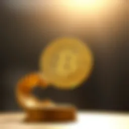 A coin being flipped in mid-air with a bright background.