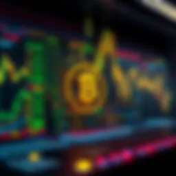 Conceptual illustration of cryptocurrency exchange software infrastructure