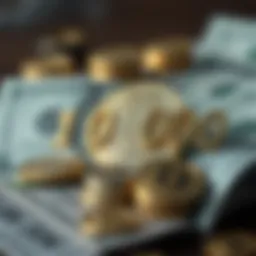 Currency conversion illustration