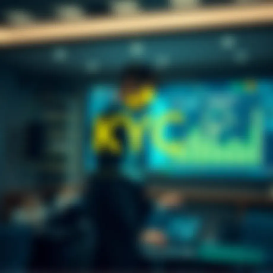 Illustration depicting the concept of KYC in financial services