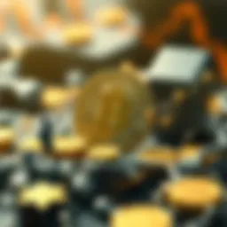 Conceptual illustration of cryptocurrency ecosystem