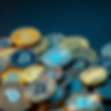 Varieties of Cryptocurrencies Diverse types of cryptocurrencies displayed
