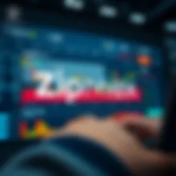 A digital representation of Zipmex cryptocurrency exchange interface